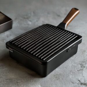 cast iron square grill press