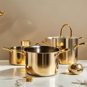 rivn co 10 piece brushed gold handle set