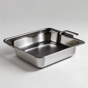 stainless steel roasting pan with rack